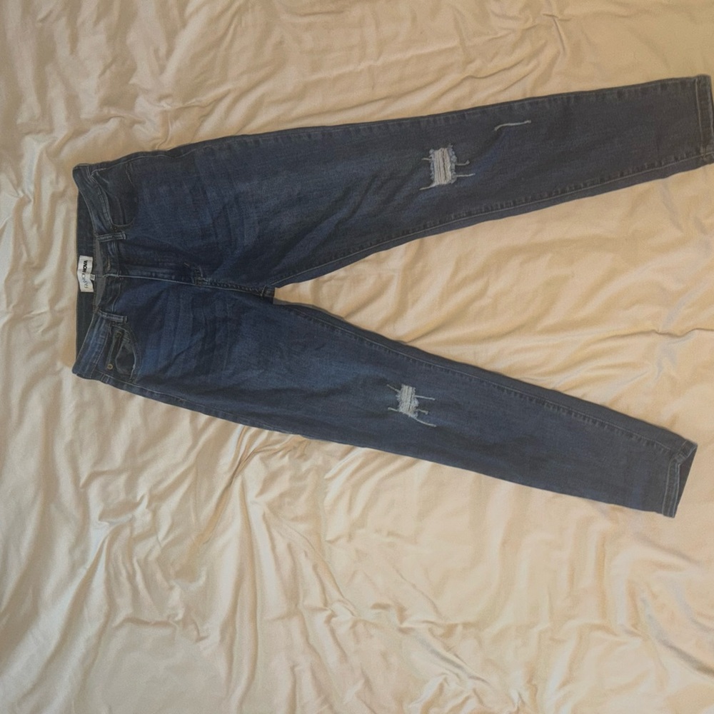 Fashion Nova Dark Blue Skinny Jeans